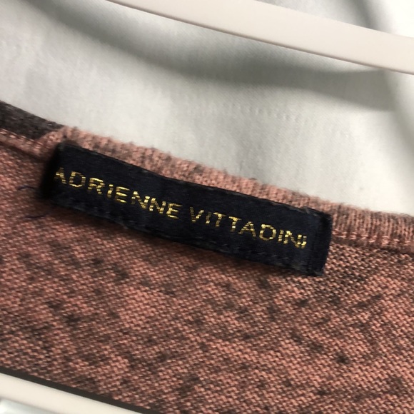 Adrienne Vittadini mauve heather gray polka dot blouse medium - Picture 7 of 12